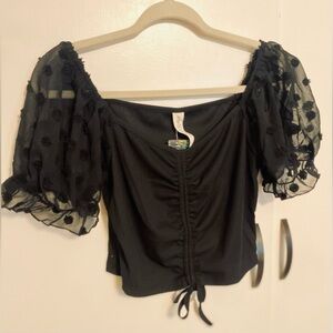 Blooming Jelly Top, Black, M